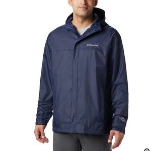 Navy Blue Uni-Sex Columbia Rain Coat